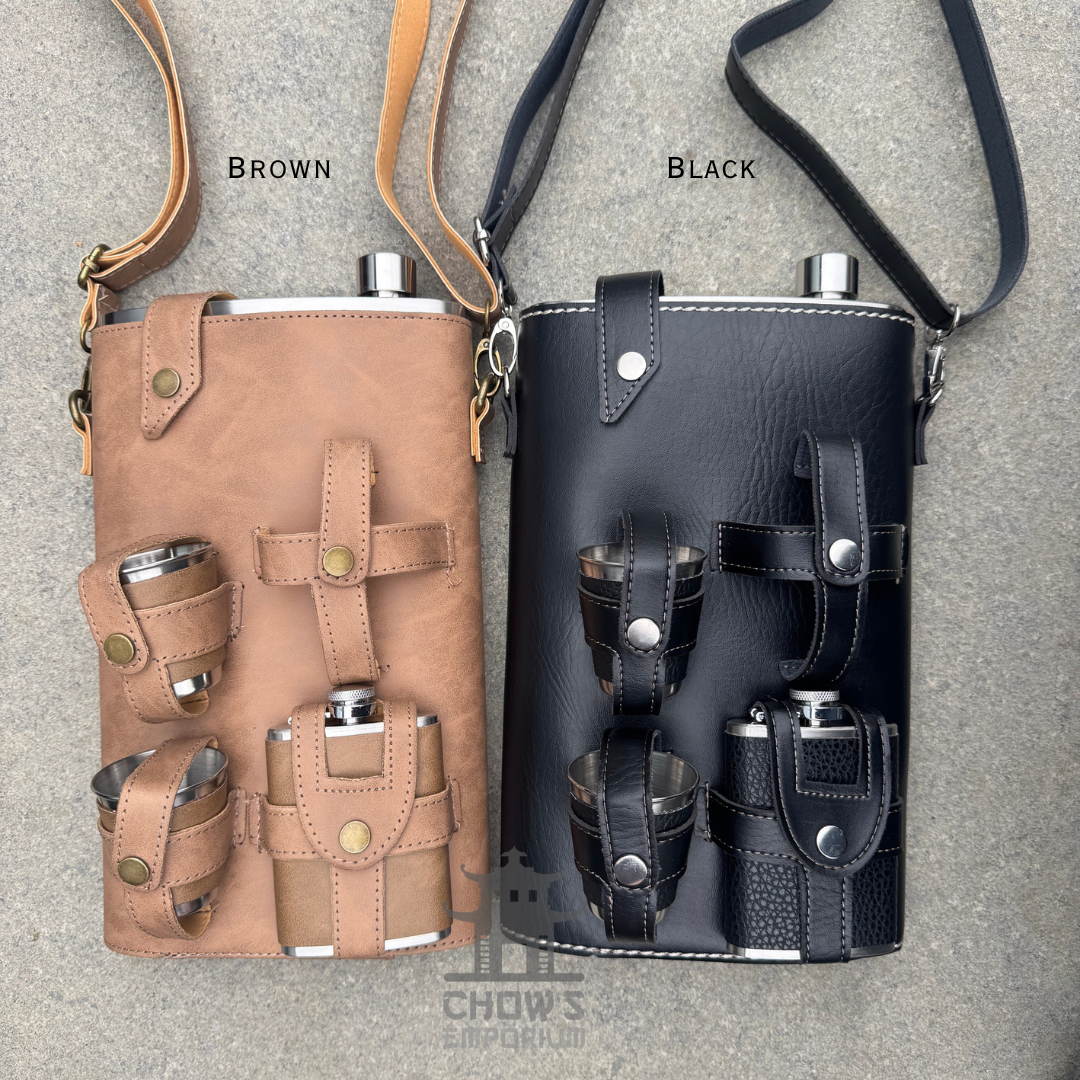 Extra Large 64oz Hip Flask with Accessories