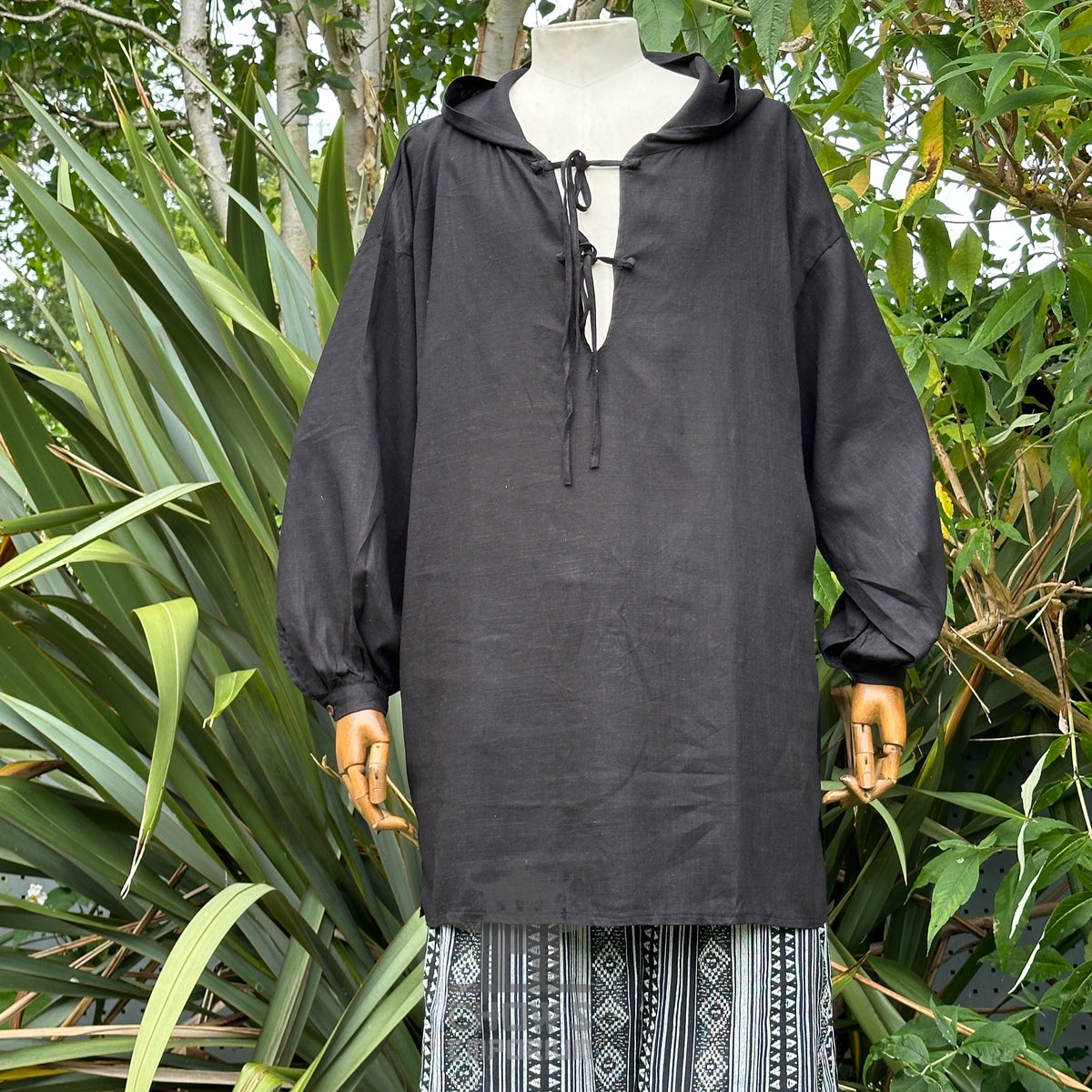 The Spellcaster LARP Set - 3+ pieces (Hooded Sleeveless Robe, Shirt &amp; Sash)