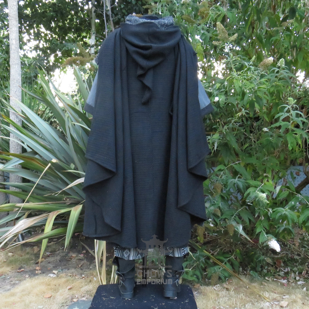 Nightstalker LARP Outfit, 5+ Pieces (Waistcoat, Tunic, Hood, Sash, Necklace)