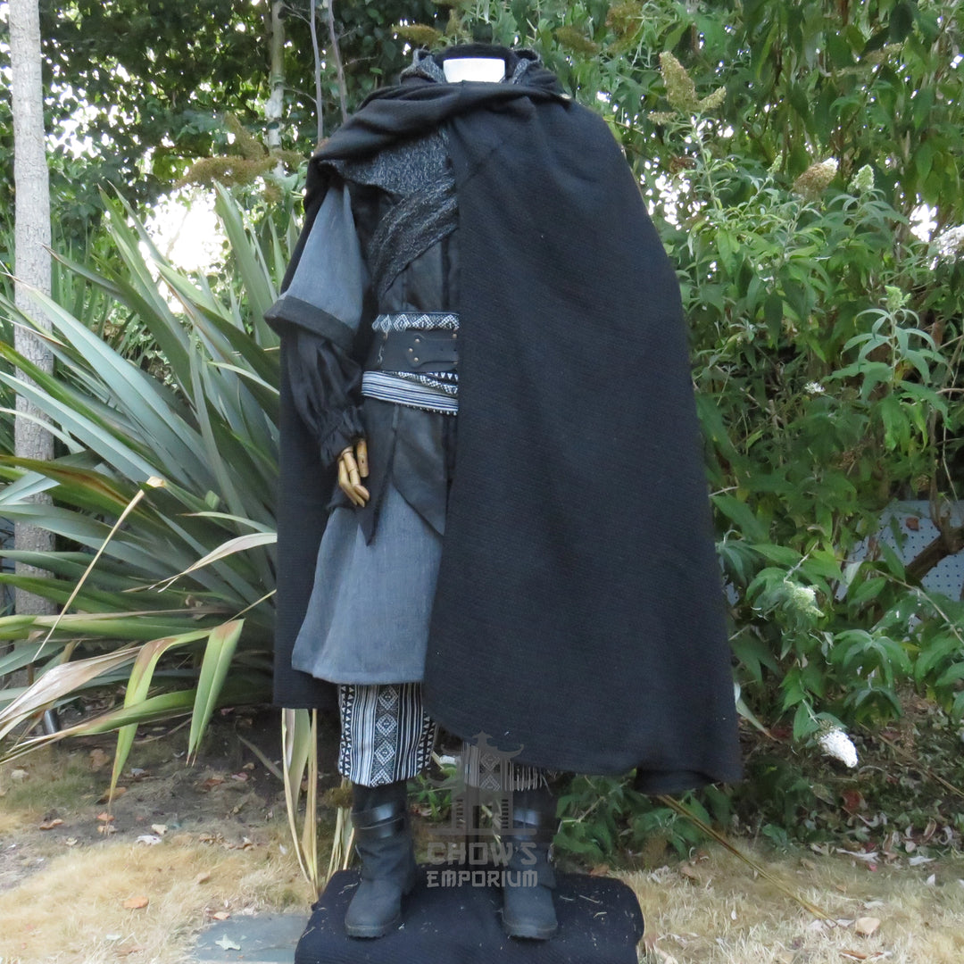 Nightstalker LARP Outfit, 5+ Pieces (Waistcoat, Tunic, Hood, Sash, Necklace)