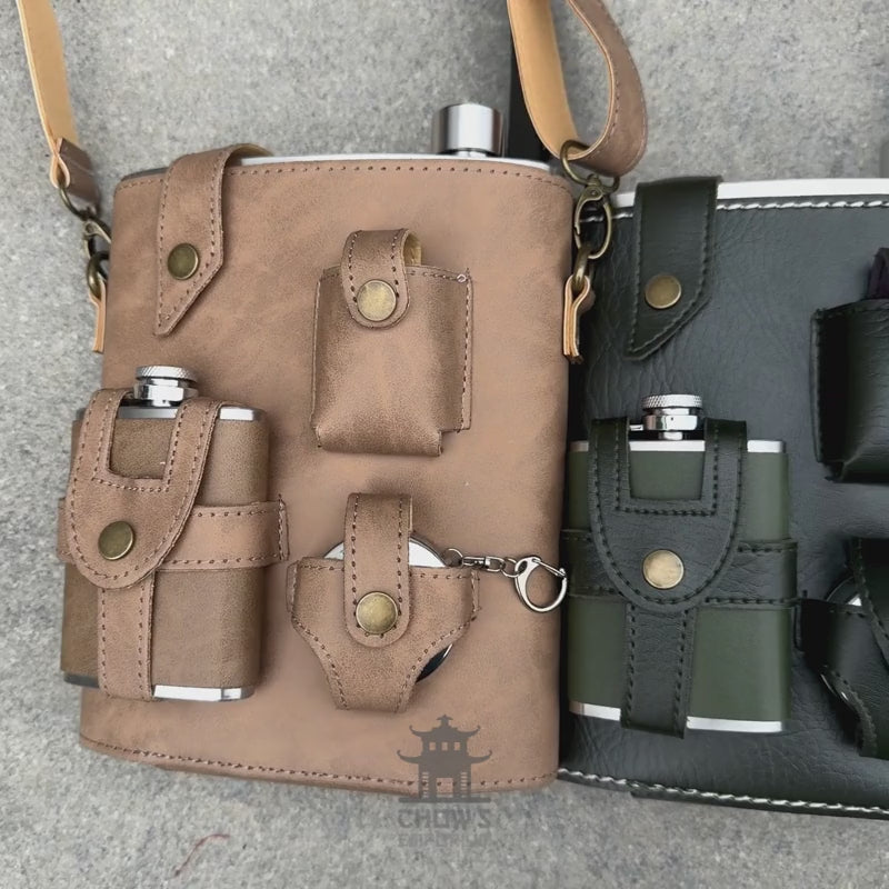 Large 48oz Hip Flask with Accessories