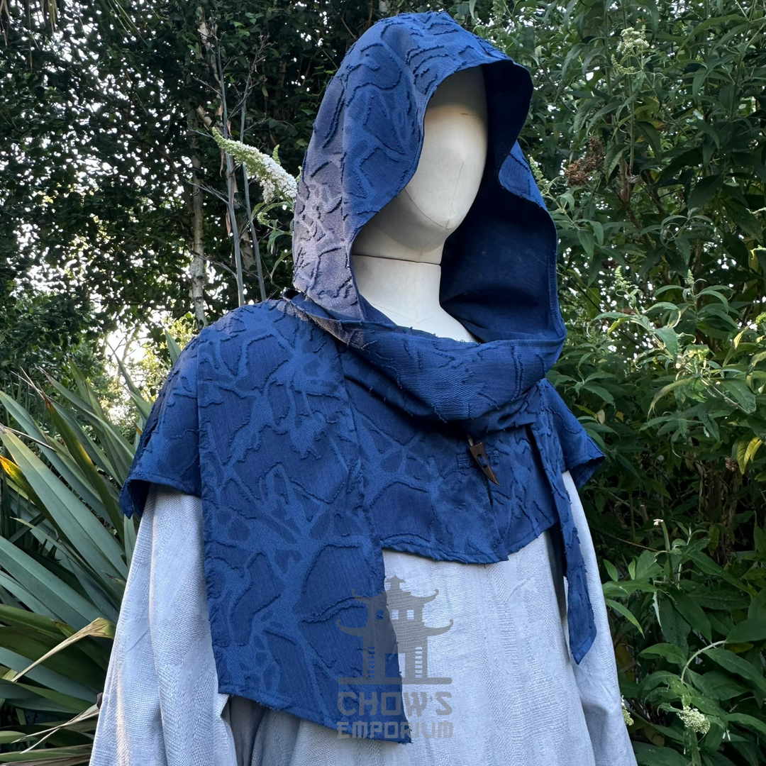 Blue Lightweight Scarf Hood