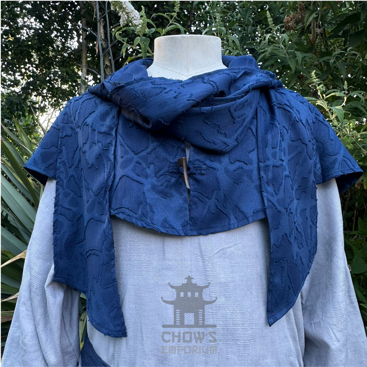 Blue Lightweight Scarf Hood