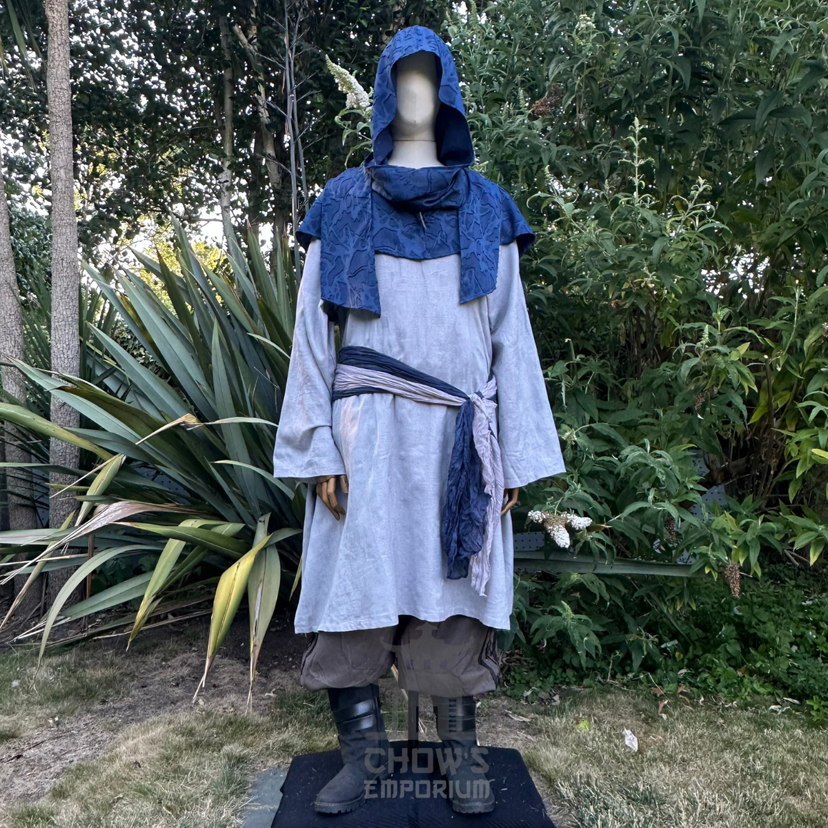 Blue Lightweight Scarf Hood