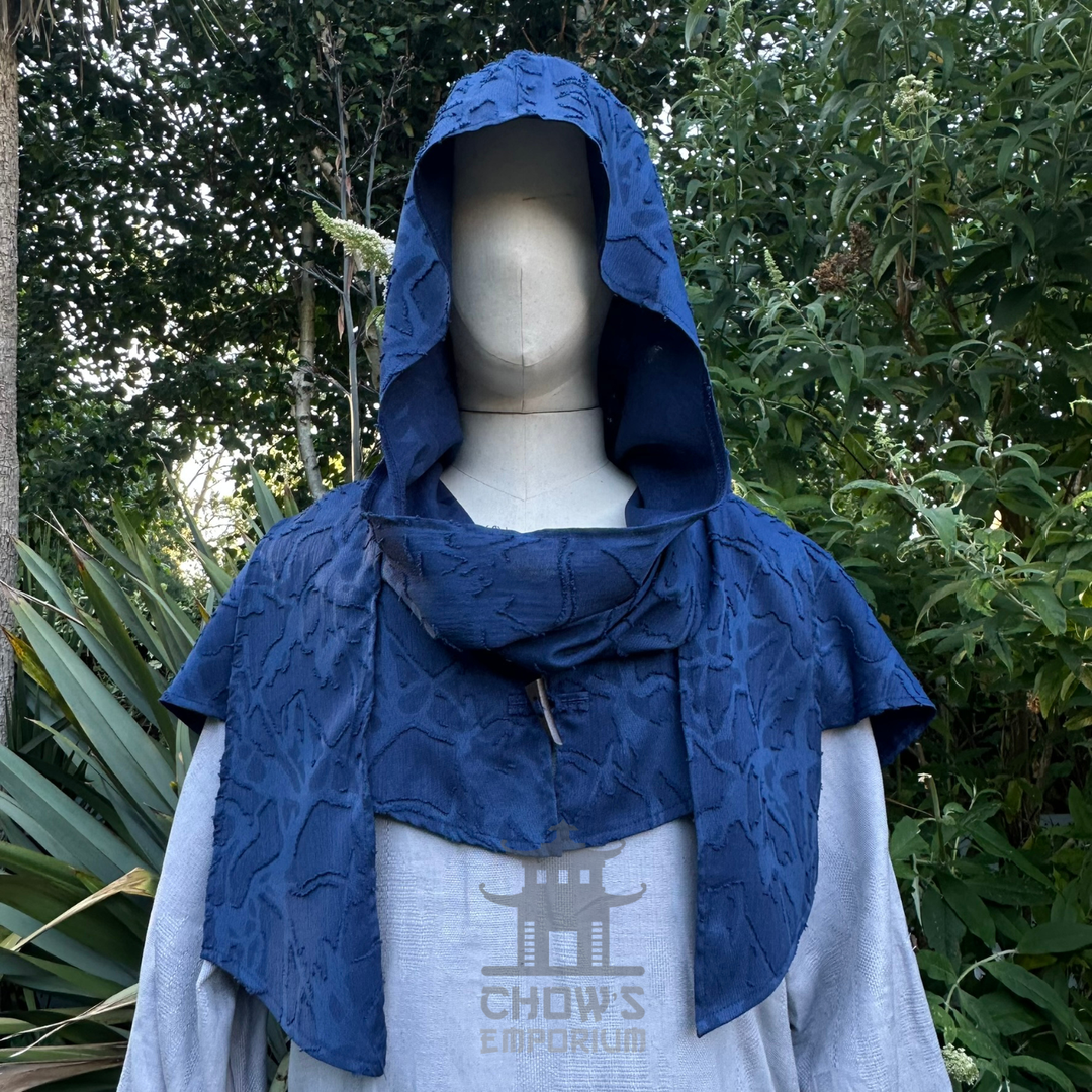 Blue Lightweight Scarf Hood