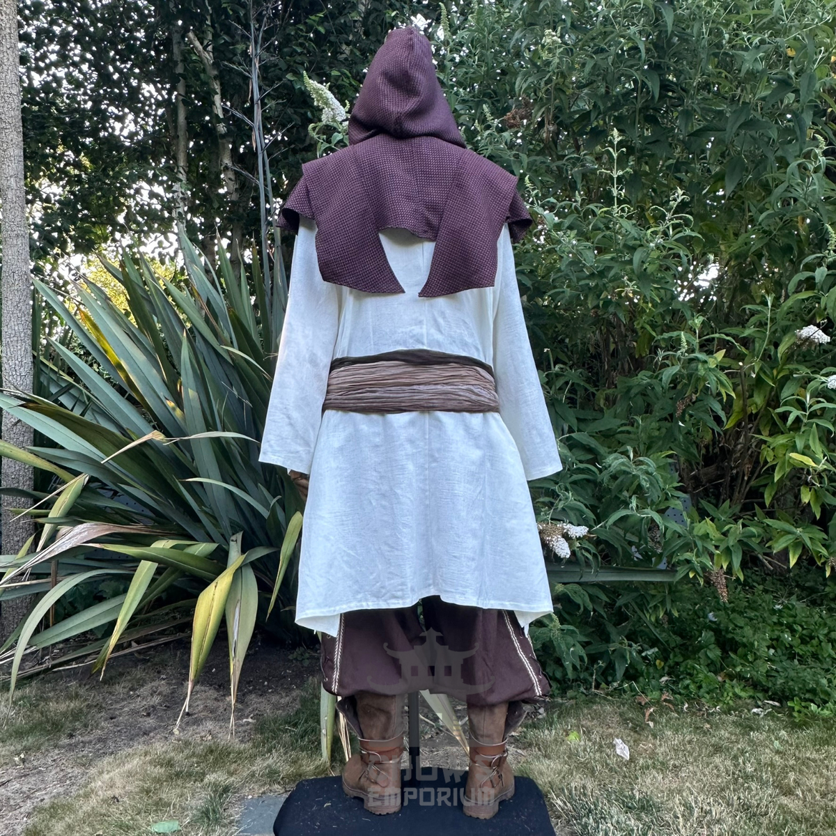 Brown Lightweight Scarf Hood