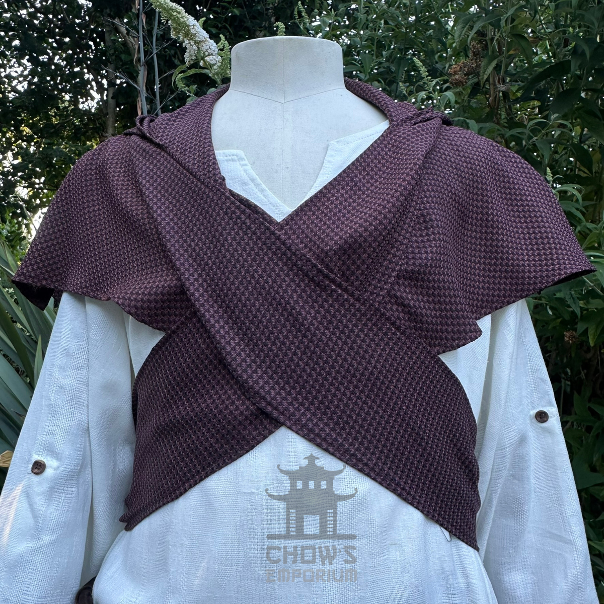 Brown Lightweight Scarf Hood