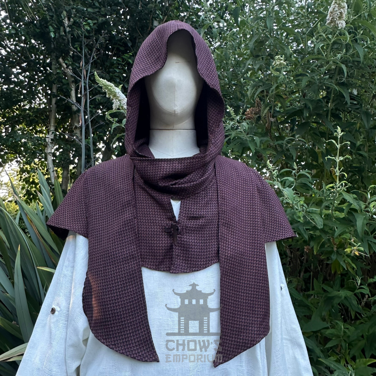 Brown Lightweight Scarf Hood