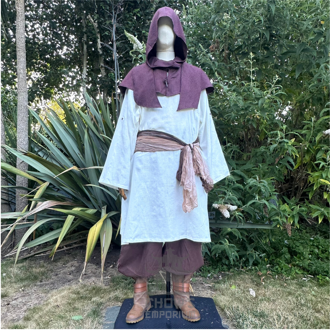 Brown Lightweight Scarf Hood