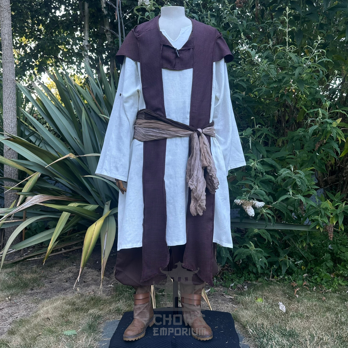 Brown Lightweight Scarf Hood