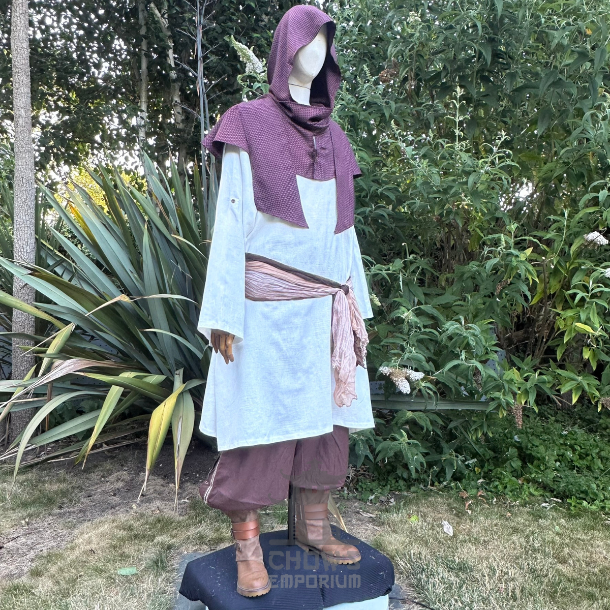 Brown Lightweight Scarf Hood