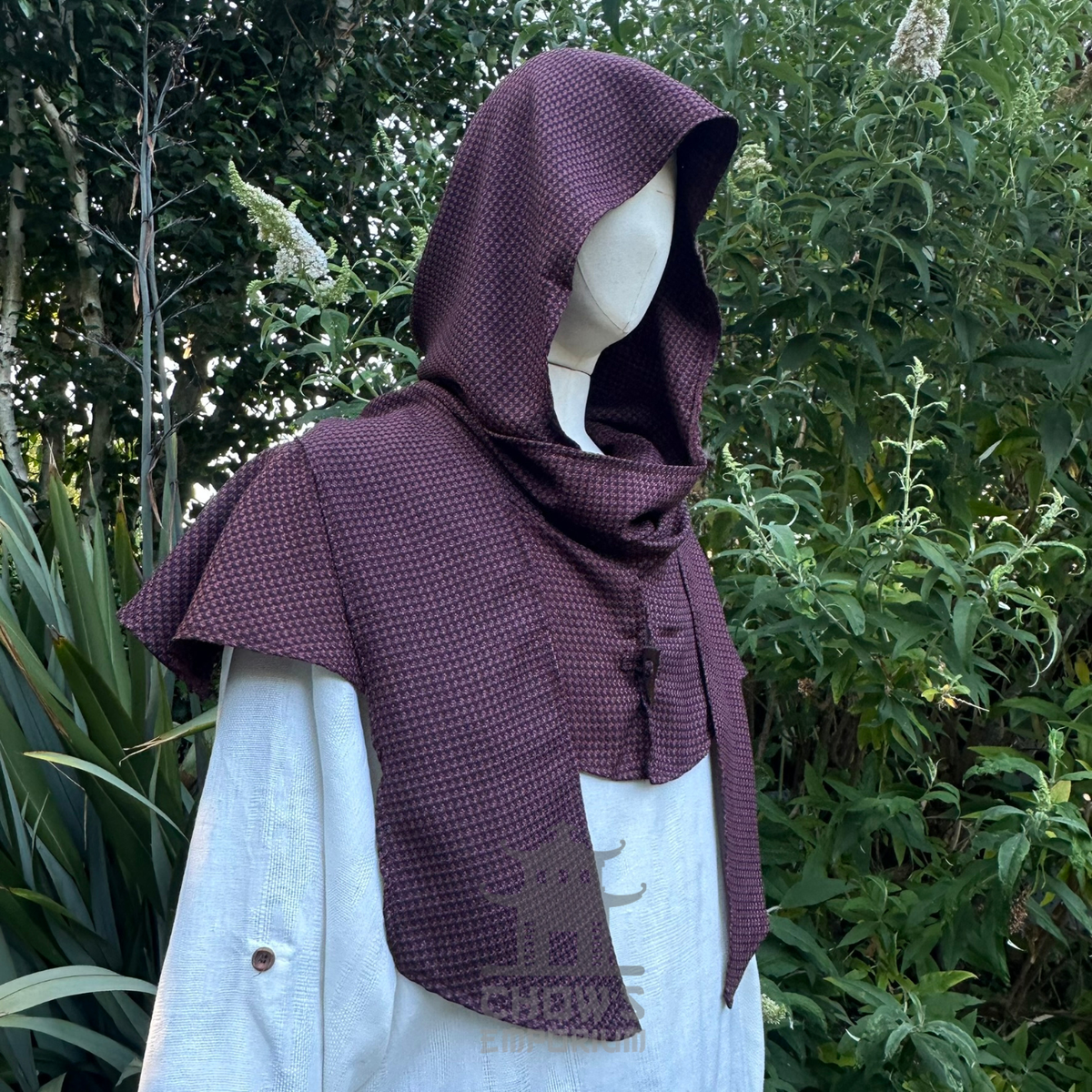 Brown Lightweight Scarf Hood