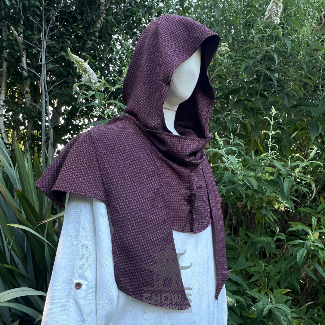 Brown Lightweight Scarf Hood