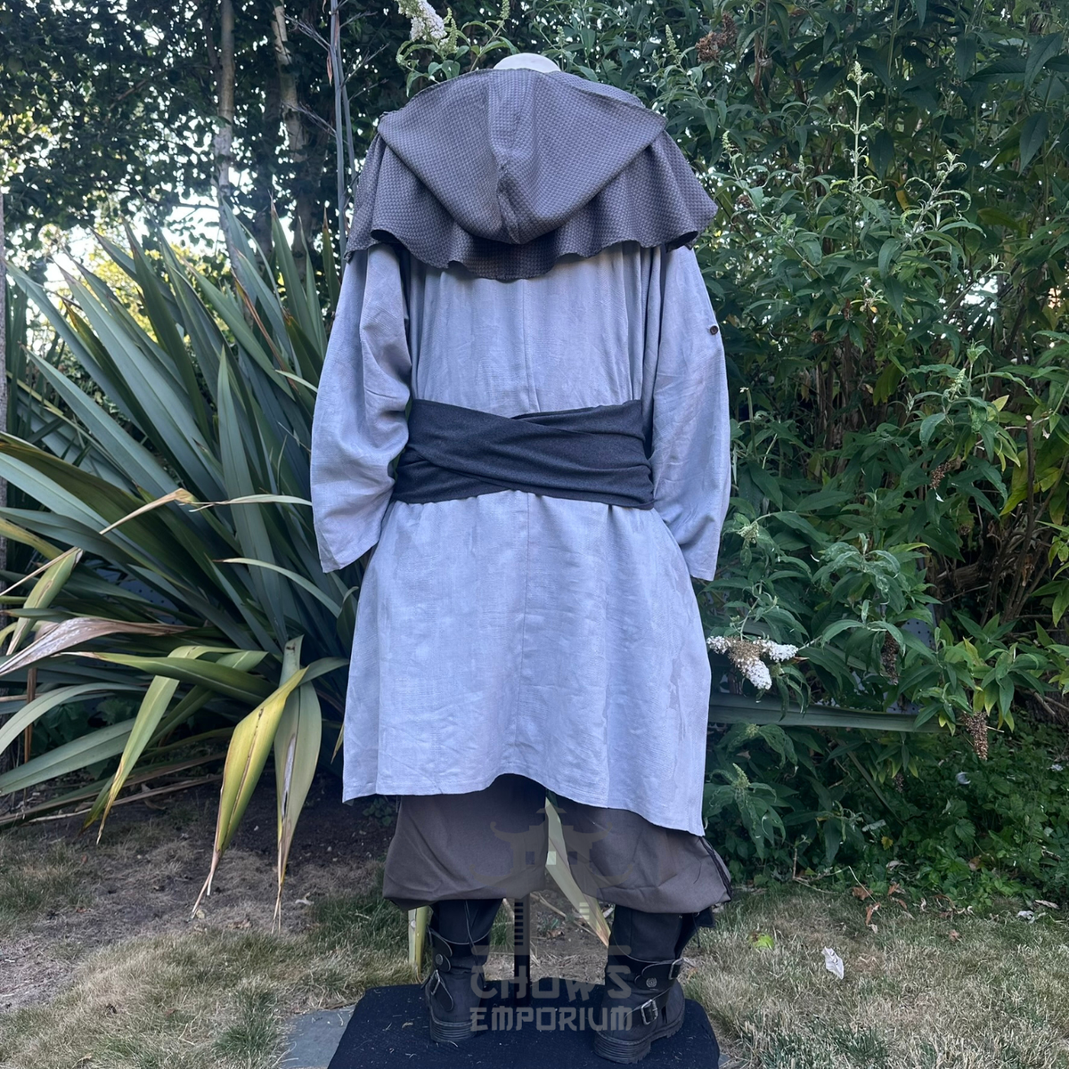 Grey Lightweight Scarf Hood
