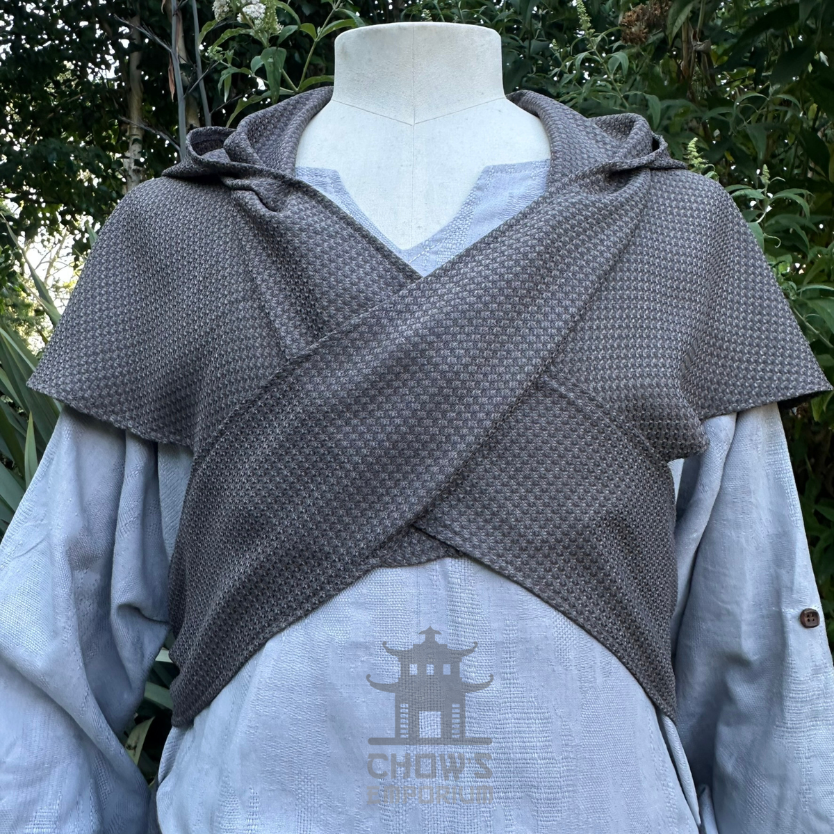 Grey Lightweight Scarf Hood
