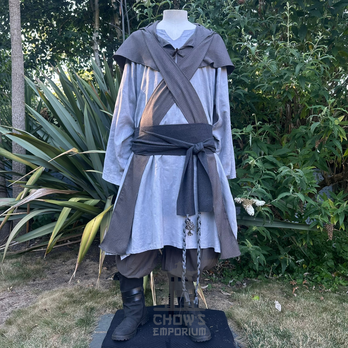 Grey Lightweight Scarf Hood