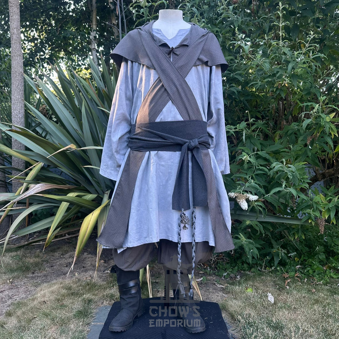 Grey Lightweight Scarf Hood