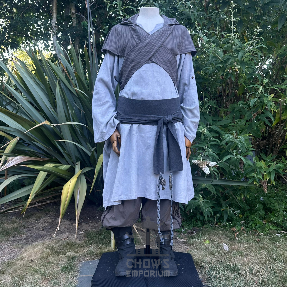 Grey Lightweight Scarf Hood