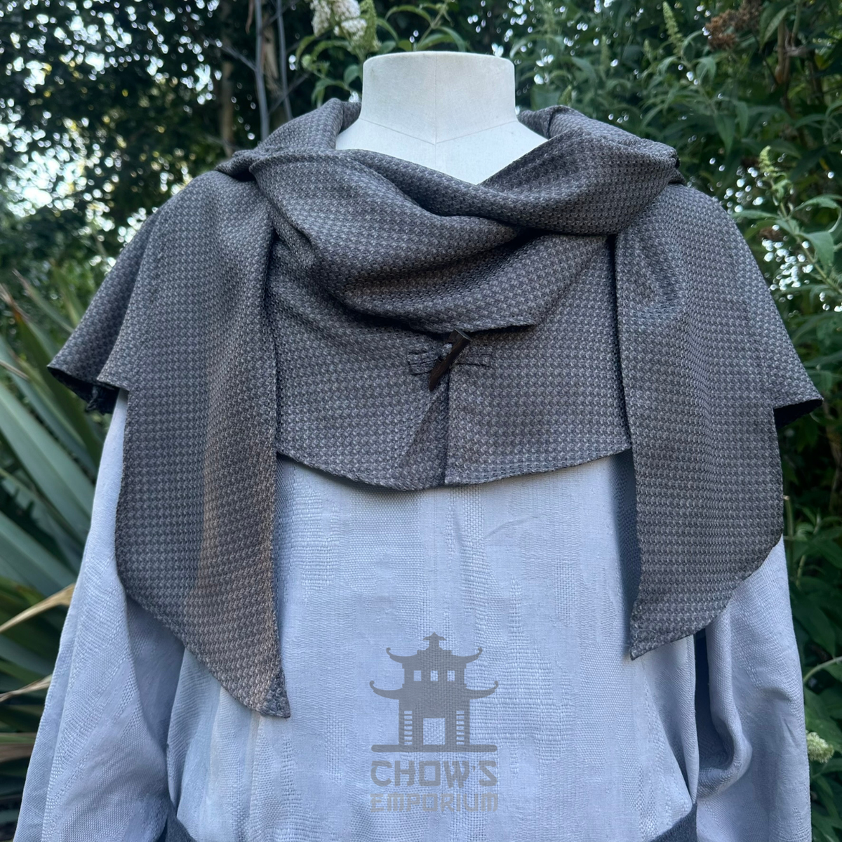 Grey Lightweight Scarf Hood