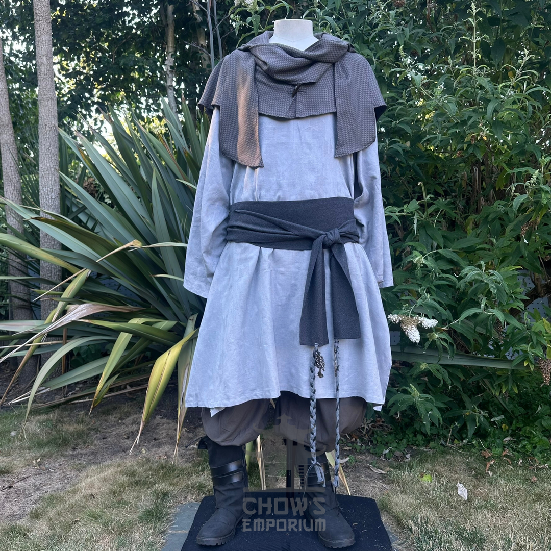 Grey Lightweight Scarf Hood
