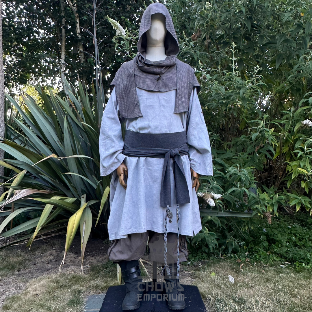 Grey Lightweight Scarf Hood
