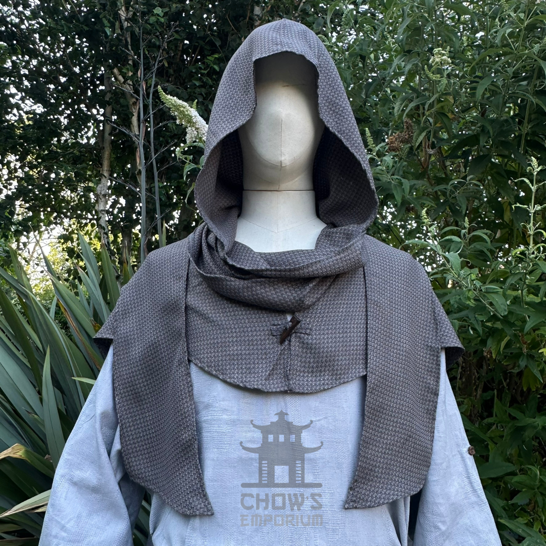Grey Lightweight Scarf Hood