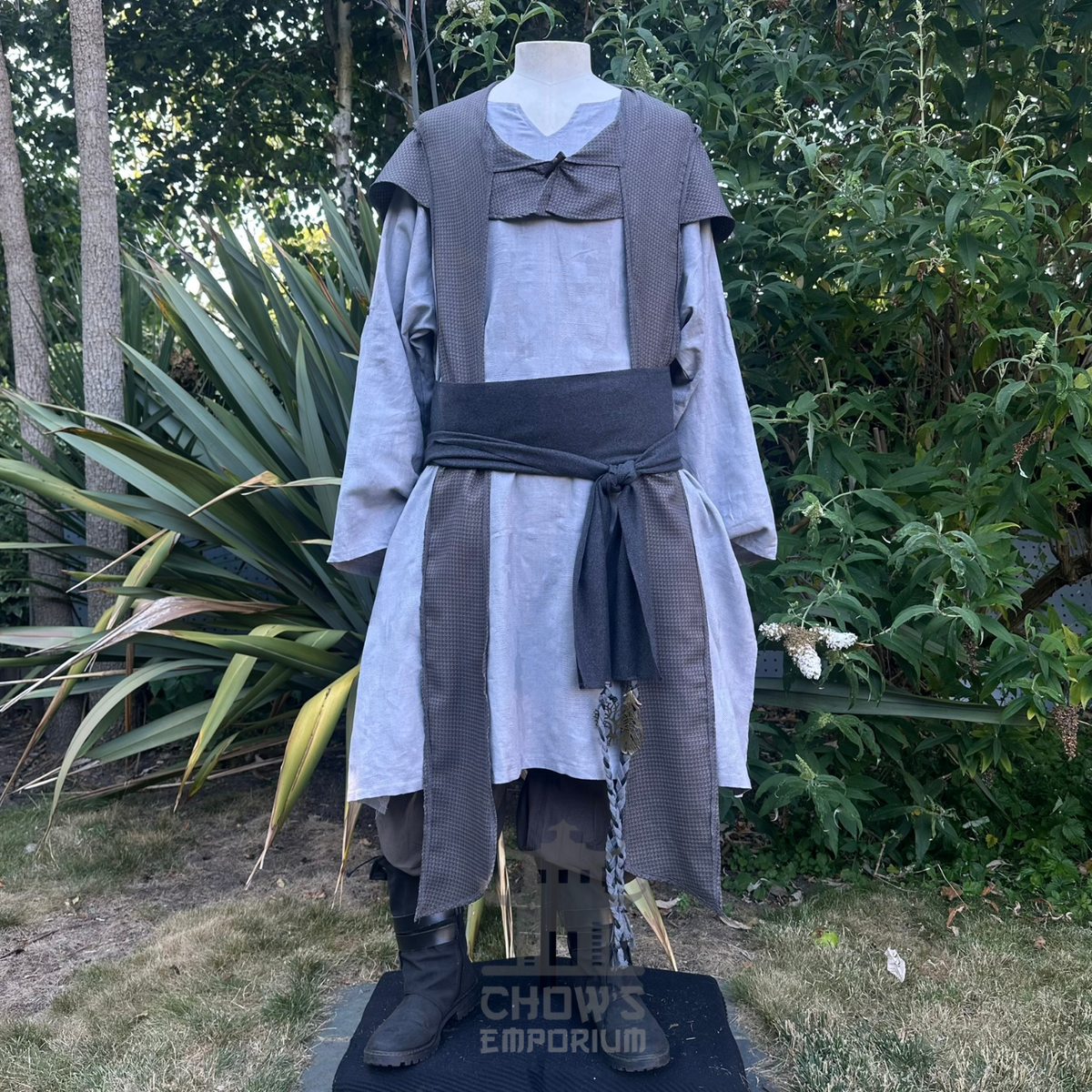 Grey Lightweight Scarf Hood