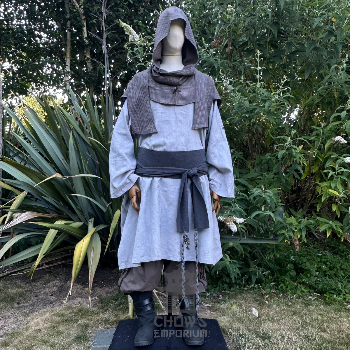 Grey Lightweight Scarf Hood
