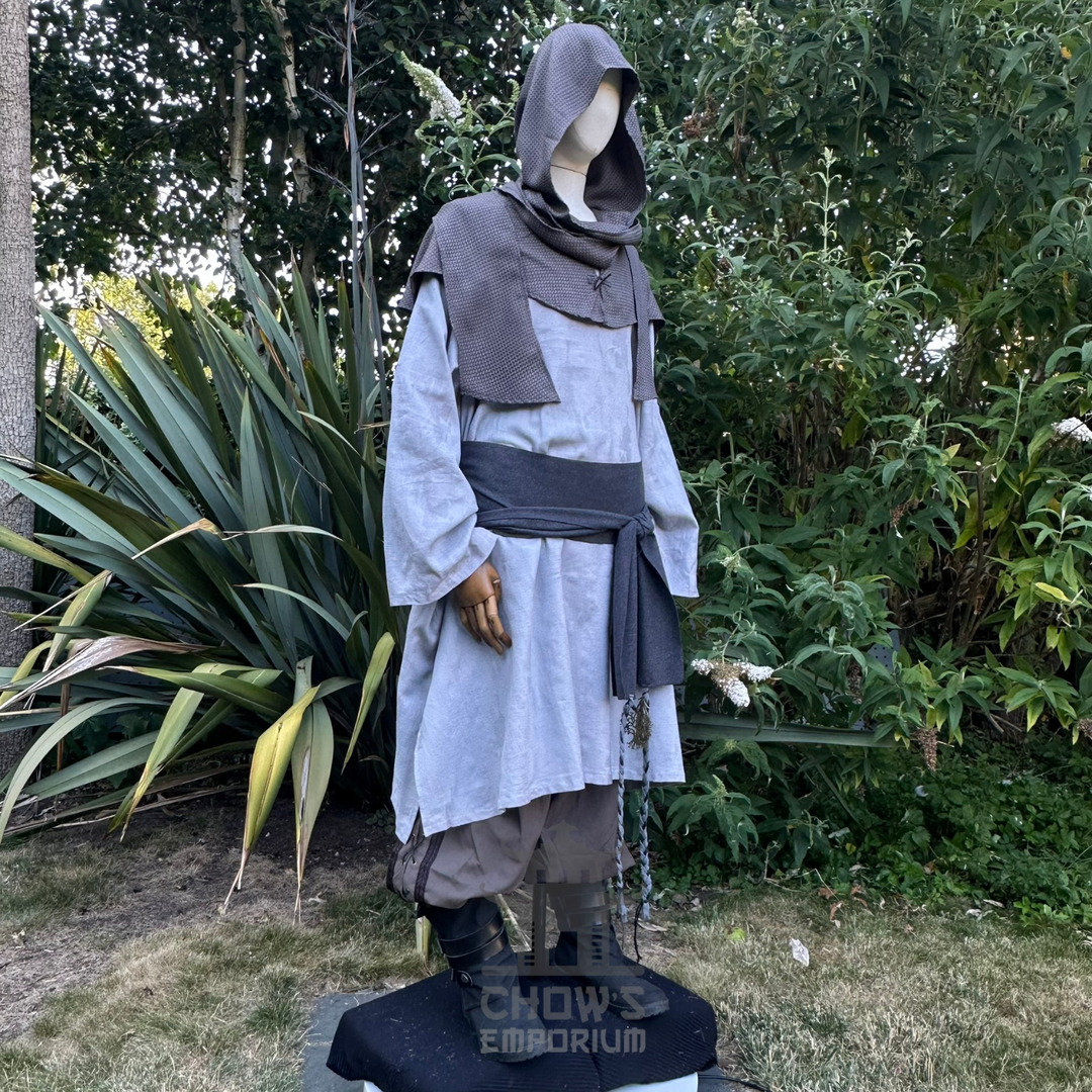 Grey Lightweight Scarf Hood