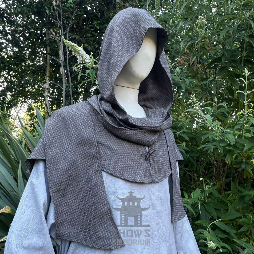 Grey Lightweight Scarf Hood
