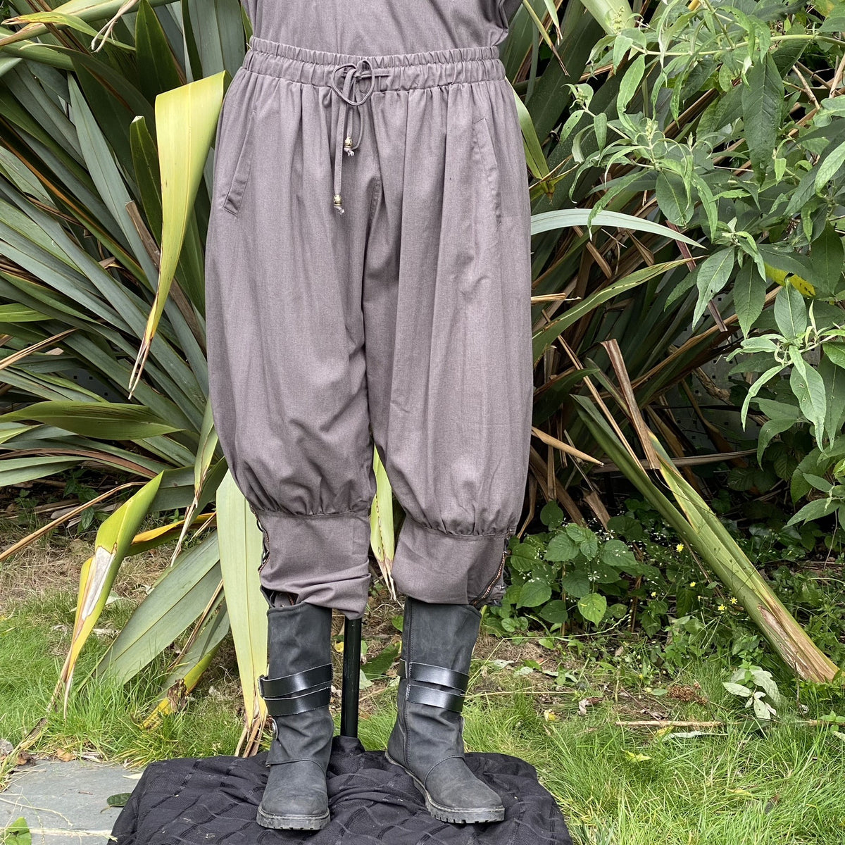 Mountain Ranger LARP Outfit, 5 Pieces (Robe, Waistcoat, Vambraces, Hood & Sash)