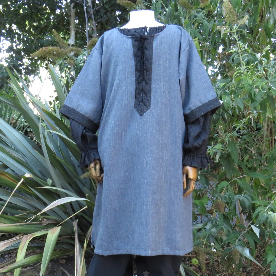 Nightstalker LARP Outfit, 5+ Pieces (Waistcoat, Tunic, Hood, Sash, Necklace)