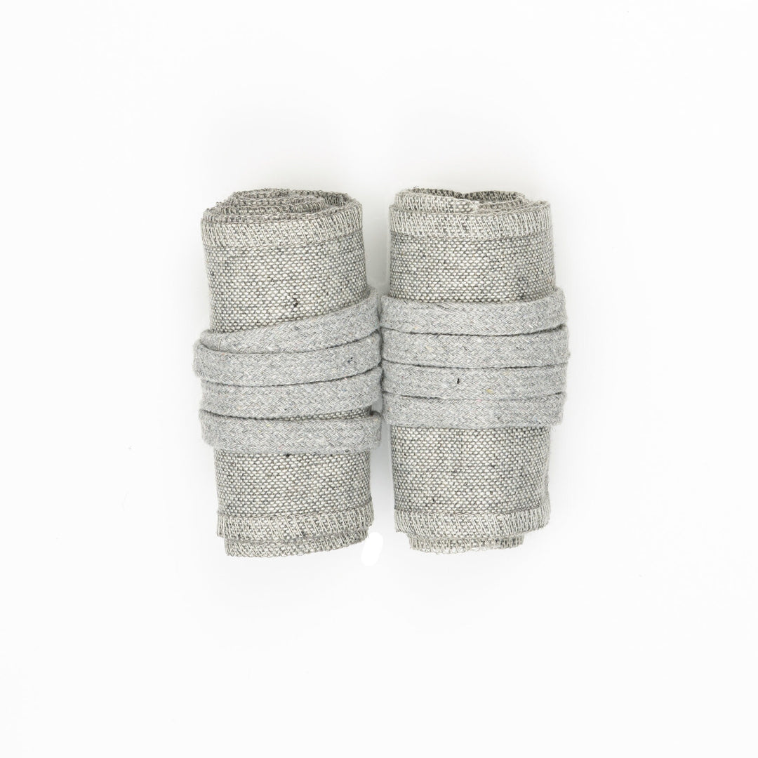 Medieval Arm Wraps - Light Grey Herringbone Wool Mixture - Gift Ideas - Chows Emporium Ltd