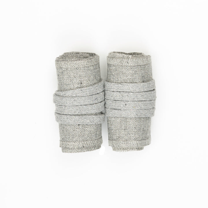 Medieval Arm Wraps - Light Grey Herringbone Wool Mixture - Gift Ideas - Chows Emporium Ltd