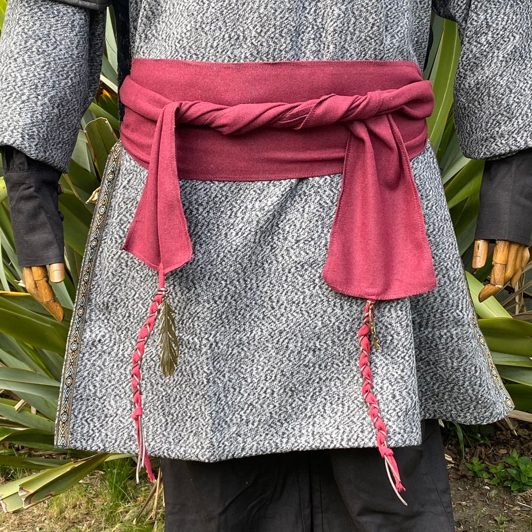 LARP Sash with Decorative Accessories - Red Wool - Gift Ideas - Chows Emporium Ltd