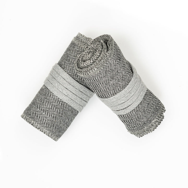 Medieval Leg Wraps - Brown Herringbone Wool Mixture Puttees - Gift Ideas - Chows Emporium Ltd
